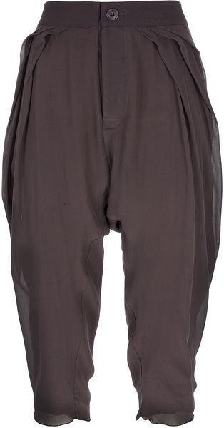 Rick Owens Cropped Trouser - Lyst
