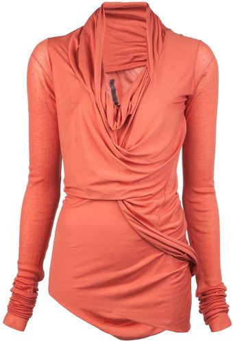 Rick Owens Lilies Draped Sweater - Lyst