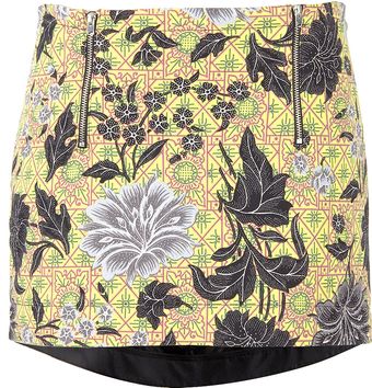 Topshop Floral Tile Pelmet Skirt - Lyst