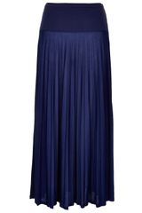 Topshop High Waist Pleated Maxi Skirt