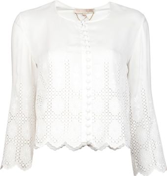 Vanessa Bruno Satin Brodee Jacket - Lyst