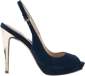 Cole Haan Chelsea Suede Slingback Pumps - Lyst