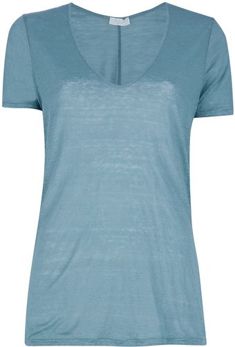 Forte Forte Short Sleeve V Neck Tshirt - Lyst