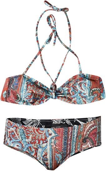 Isabel Marant Waikiki-Print Reversible Bikini - Lyst