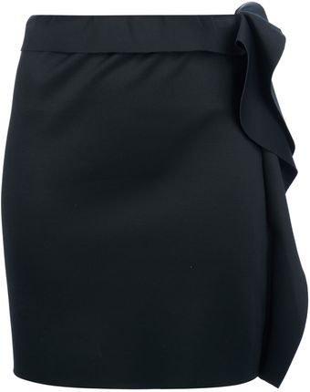Lanvin Ruffle Mini Skirt - Lyst