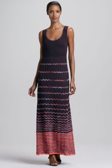 M Missoni Wave Stripe Maxi Dress - Lyst