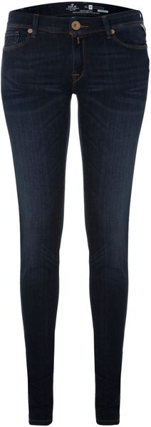 Replay Luz Mid Rise Regular Leg Skinny Jeans - Lyst