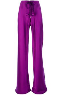 Roberto Cavalli Wide Leg Drawstring Trouser - Lyst