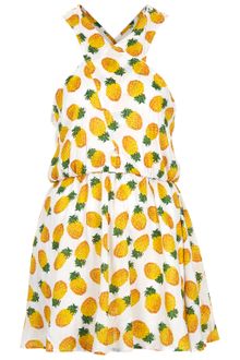 Topshop White Pineapple Print Cover Up - Lyst