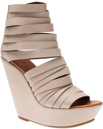 Vic Matie' Strappy Wedge Sandal - Lyst