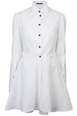 Alexander McQueen Tuxedo Shirt Dress