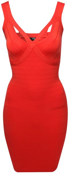 Jane Norman Peek A Boo Body Con Dress - Lyst