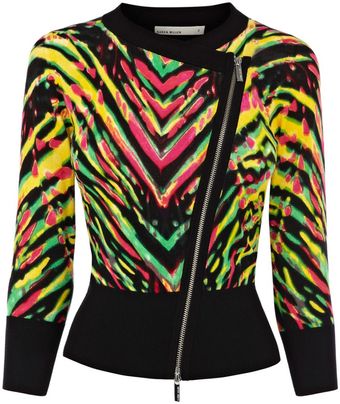 Karen Millen Statement Zig Zag Cardi - Lyst
