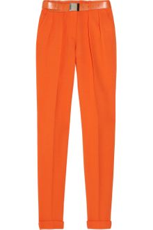 Preen Wool-crepe Straight-leg Pants - Lyst