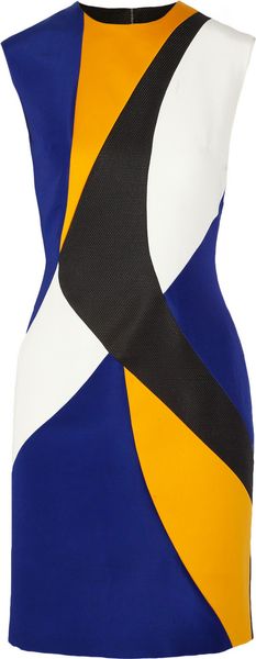 Roksanda Ilincic Auster Gazar Cotton and Silk Dress - Lyst