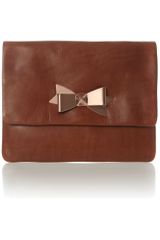 Ted Baker Bow Leather Clutch Bag