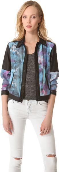 Veda Ezra Jacket with Leather Trim - Lyst