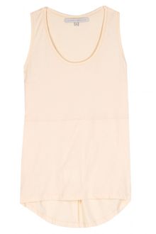 Victoria Beckham Basic Cotton Tank Top - Lyst