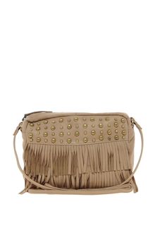 Asos Leather Across Body Bag with Stud Fringe Detail - Lyst