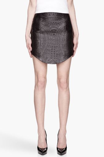 Balmain  Jacquard Patterned Skirt - Lyst