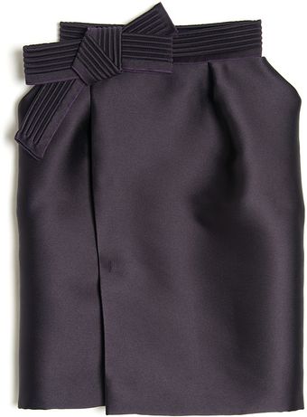 Lanvin Bow Detail Skirt - Lyst
