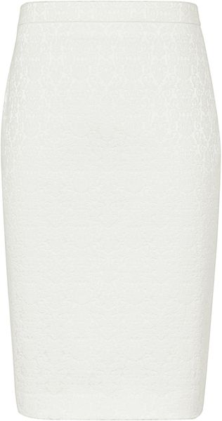 Reiss Jil Ros Jacquard Pencil Skirt - Lyst