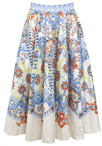 Temperley London White Pavan Print Skirt - Lyst