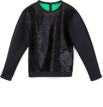 Tibi Black Pony Sweatshirt - Lyst