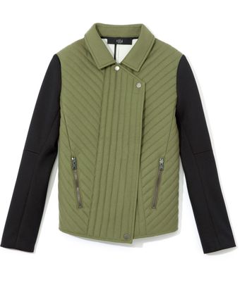 Tibi  Quilted Oversized Moto Jacket - Lyst