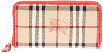 Burberry Zip Fastening Purse - Lyst