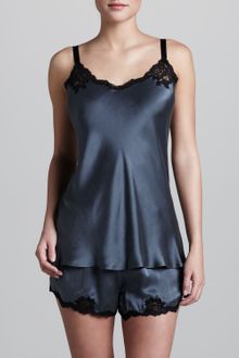 Donna Karan New York Glamour Short Silk Pajamas - Lyst