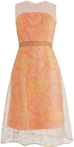 Erdem Nicola Damascu Print Dress - Lyst
