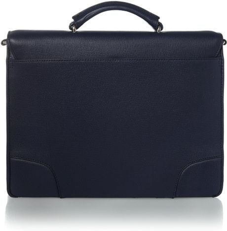 boss leather briefcase