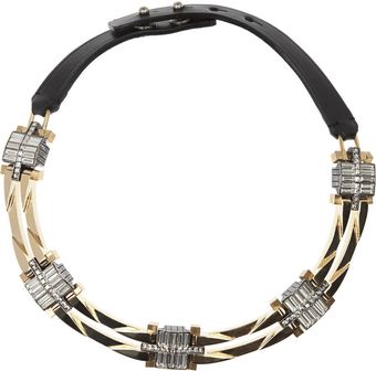 Lanvin Dedale Goldtone Crystal Necklace - Lyst