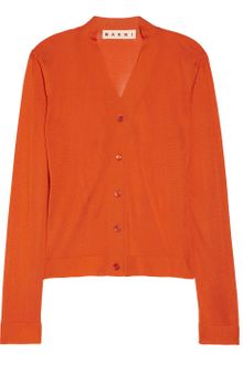 Marni Fine Knit Silk Cardigan - Lyst