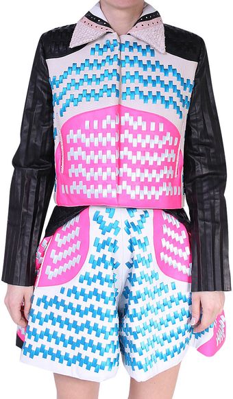 Martina Spetlova Inter-woven Leather Jacket - Lyst