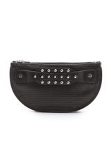 McQ by Alexander McQueen Perforated Collar Stud Mini Clutch