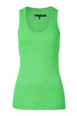 Rag & Bone Green Cotton Classic Beater Tank Top
