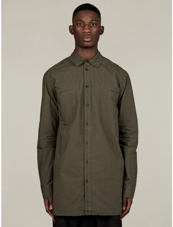 Silent By Damir Doma Mens Khaki Scola Shirt - Lyst