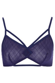 Topshop Zig Zag Mesh Strappy Triangle Bra - Lyst