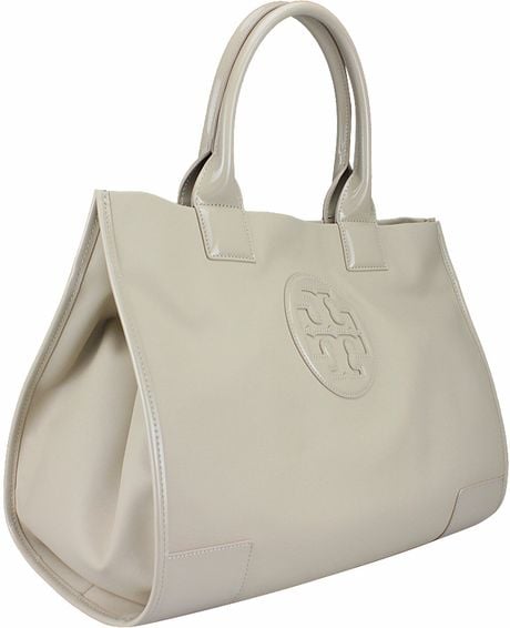 Tory Burch Ella Tote Bag in White | Lyst