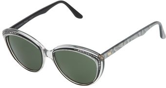 Yves Saint Laurent Vintage Embellished Cat Eye Sunglasses - Lyst