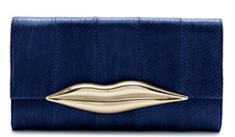 Diane Von Furstenberg Carolina Lips Snake Clutch - Lyst