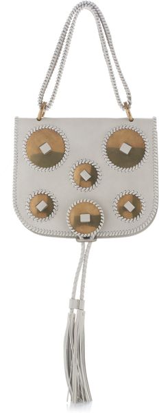 Ferragamo White Kamelia Top Handle Handbag - Lyst