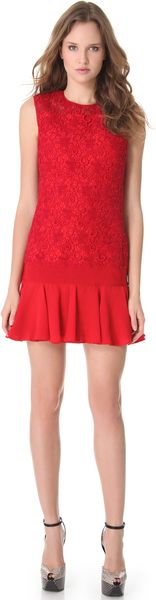 Giambattista Valli Lace Drop Waist Dress - Lyst