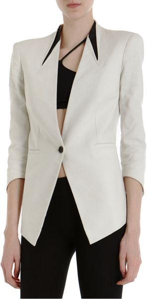 Helmut Lang Pointed Cuff Blazer - Lyst