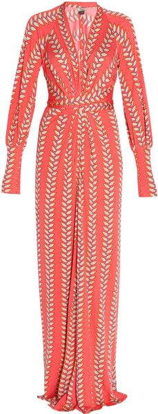 Issa Print Jersey Gown - Lyst