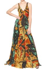 Maiyet Hand Printed Silk Chiffon Dress
