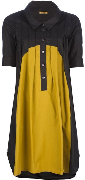 Peter Jensen Pleated Front Dress - Lyst