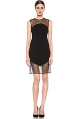 Stella McCartney Stretch Cady Dress in Black